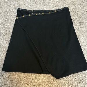Black multi-adjust wool skirt all sizes